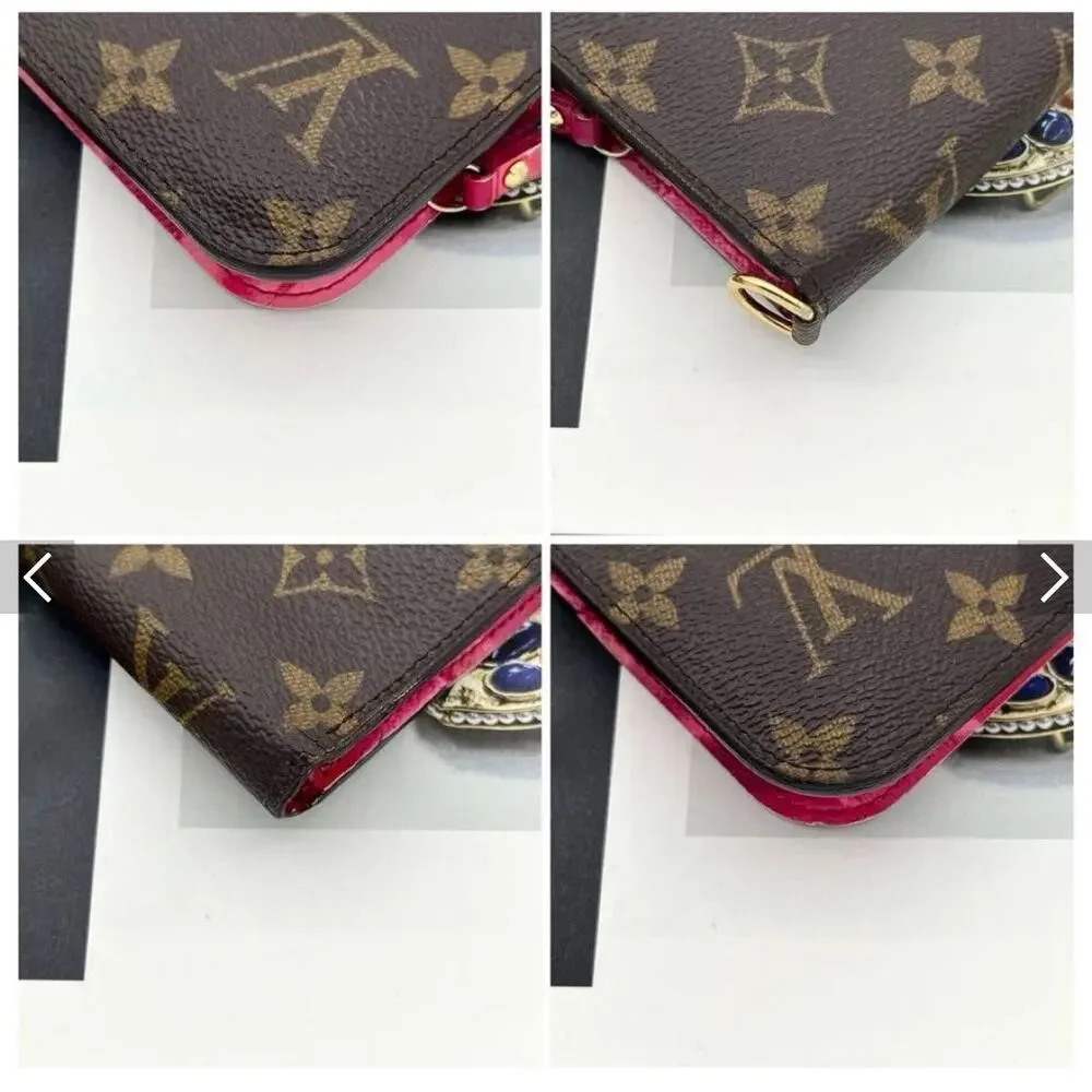 Louis Vuitton Monogram Insolit Wallet Articles De Voyage Floral Pink M60451